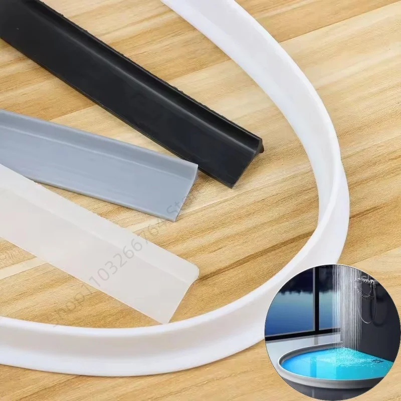 Silicone Water Stopper Flexible Barrier for Bathroom Shower Door