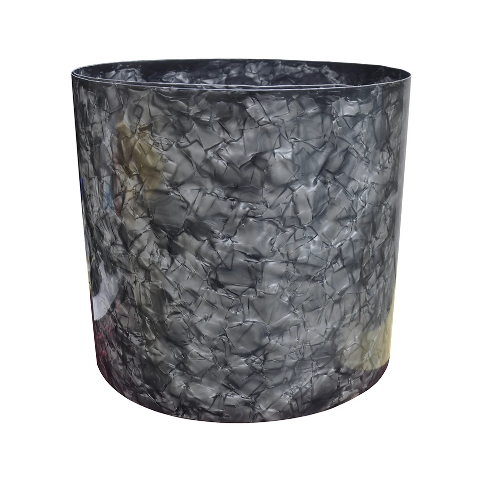2Pcs Diamond Gray Celluloid Sheet Drum Wrap Musical Instrument Deco 10x60'' and 16x60''