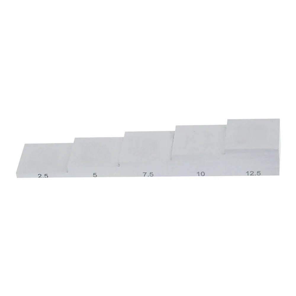 5 Step wedge Block 2.5mm 5mm 7.5mm 10mm 12.5mm Calibration Block 1018 Steel Ultrasonic Thickness Gauge Linear Deentest
