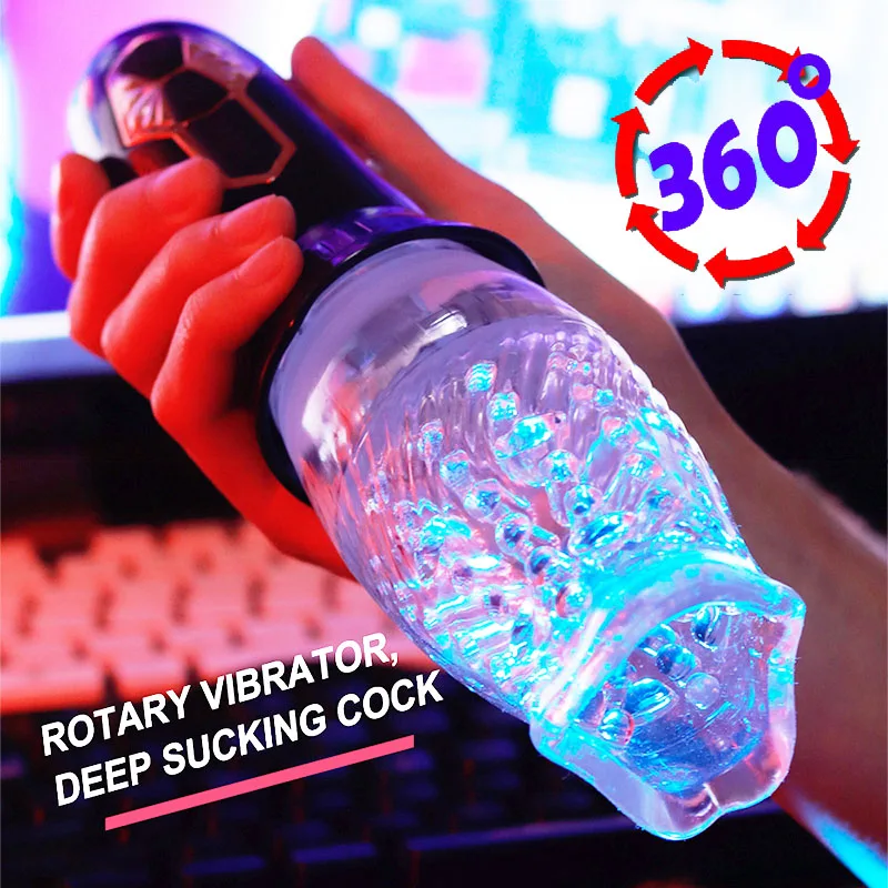 Automatic Rotating Male Masturbator With 360 Degree Vibration_voghion.com