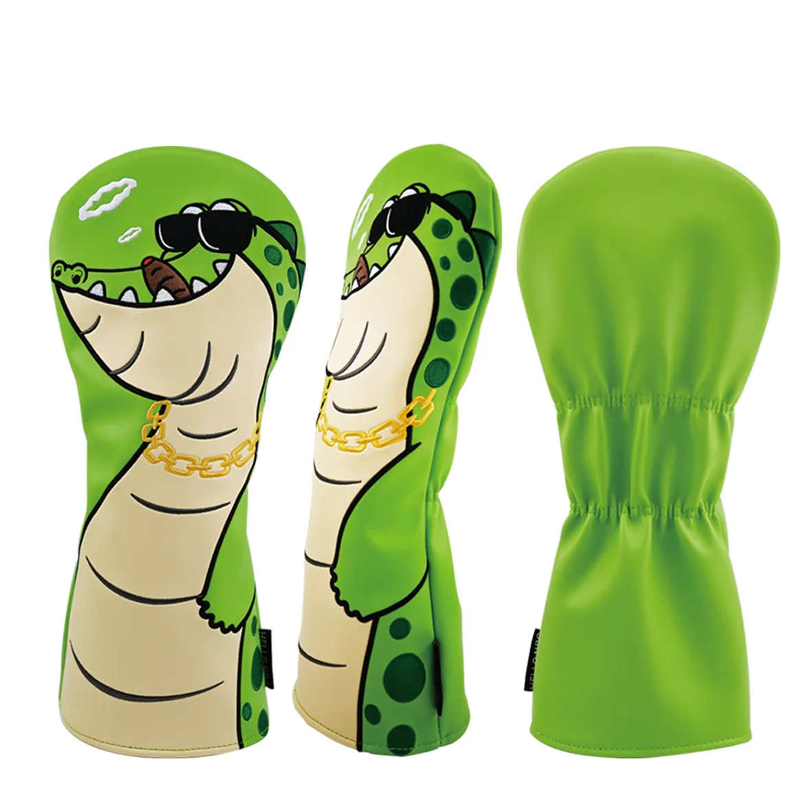 1개 귀여운 악어 골프 헤드 커버 드라이버 및 우드용 - 골프 애호가를 위한 프리미엄 PU 소재 헤드 커버