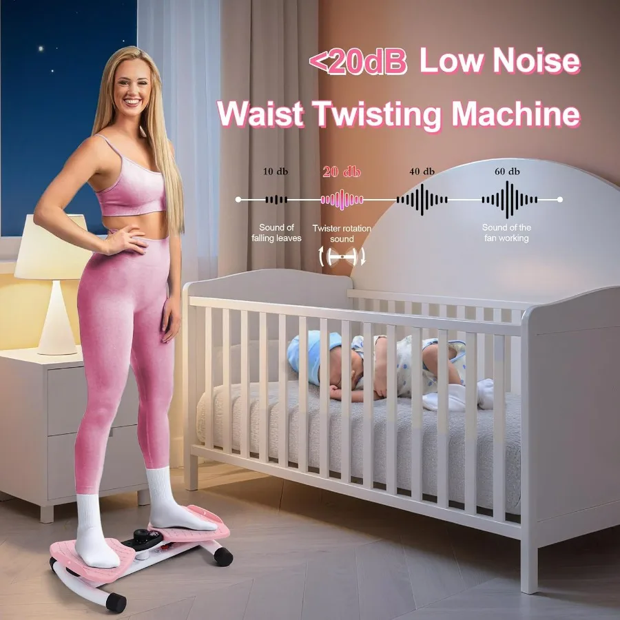 Waist Twister Machine Exercise With Digital Display To Track Time, Reps And Calories Burned, Waist twister machine With Balance