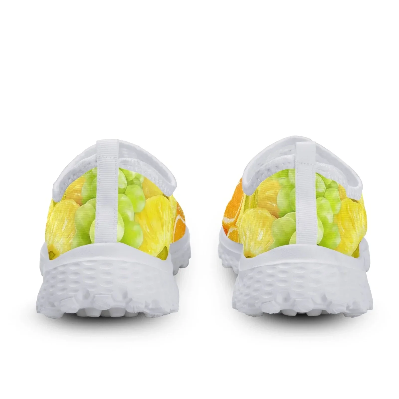 Summer Tropical Fruit 3D Printing Women Flat Shoe Breathable Slip-on AF Mesh Sneakers Lightweight Lazy Loafers
