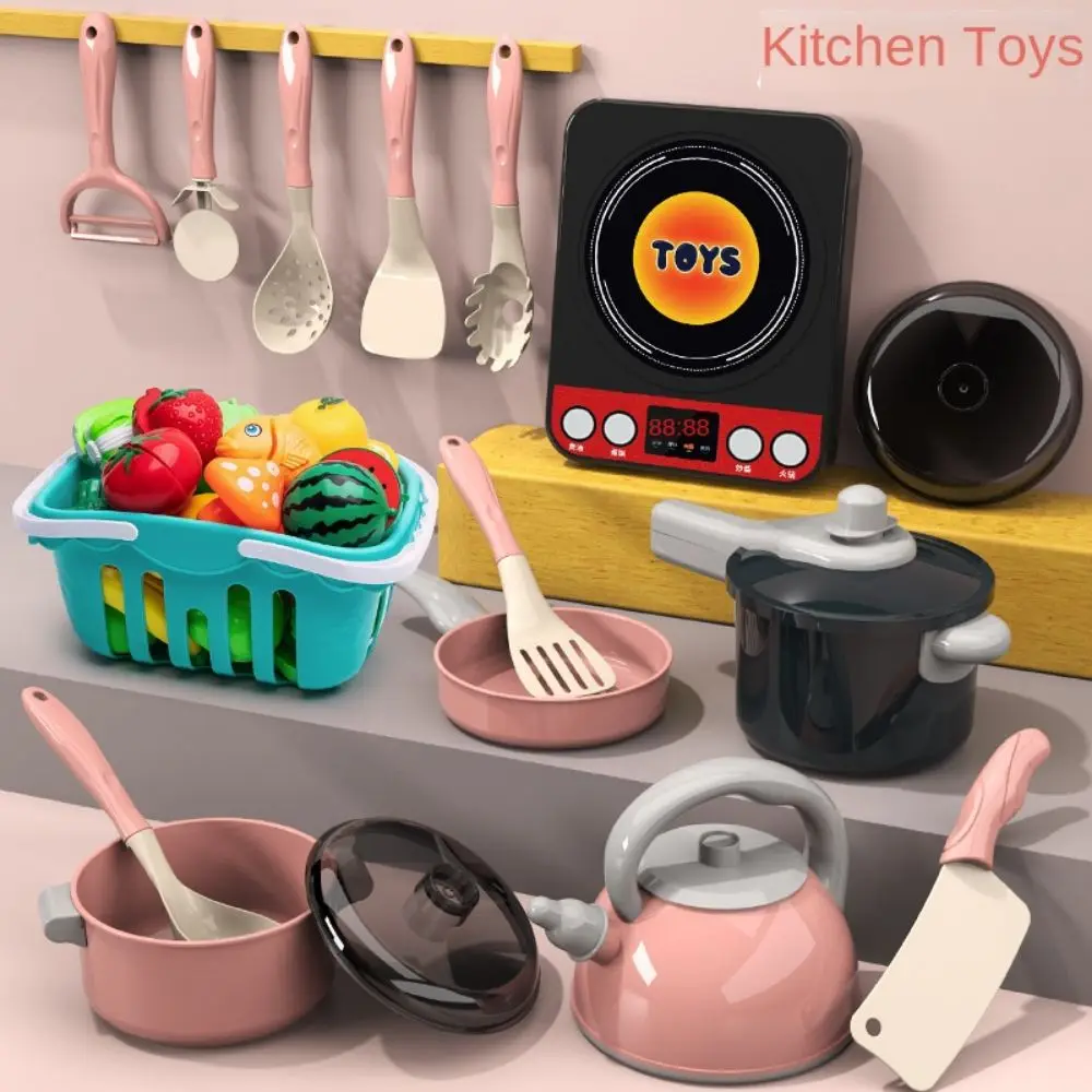 

28/61/71/86pcs Pretend Play Play Kitchen Accessories Set Enlightenment Pretend Food Kitchen Kids Toys Cooking Game Set Plastic
