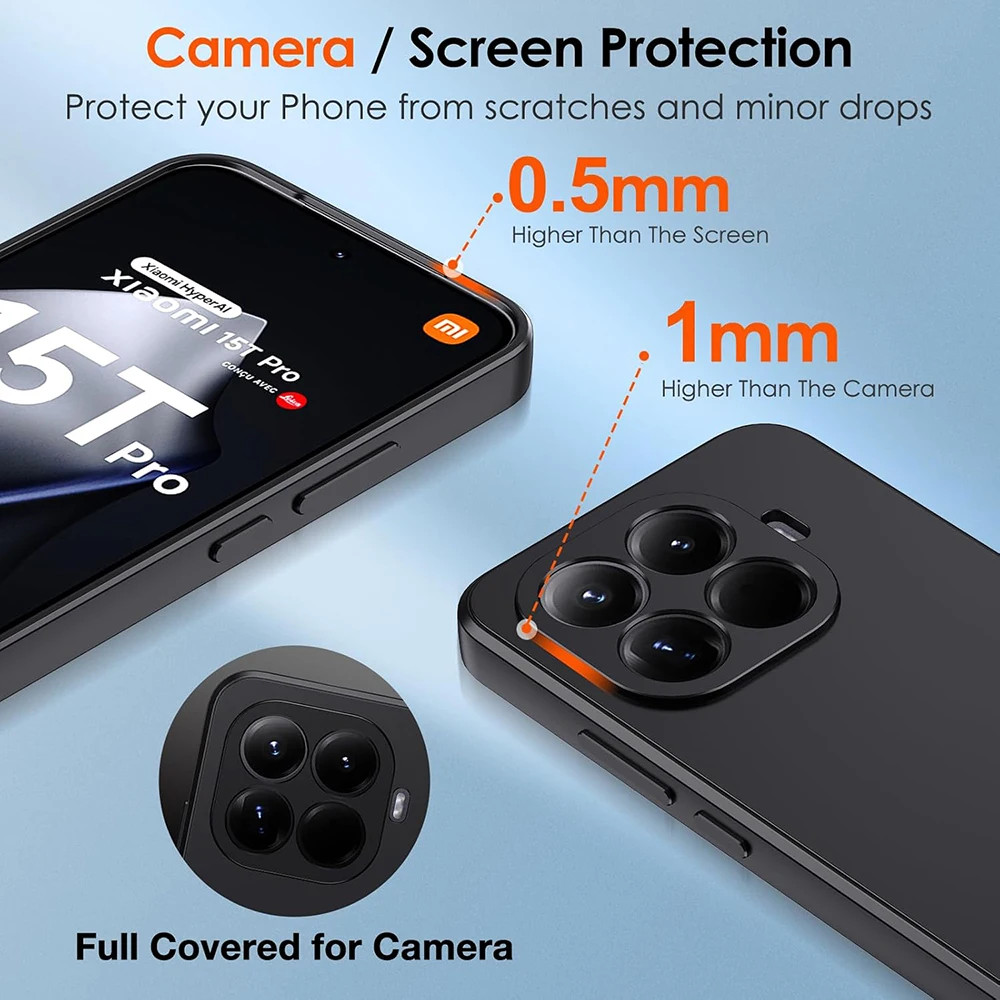 Ultra Thin Frosted Matte Black Silicone Soft Case