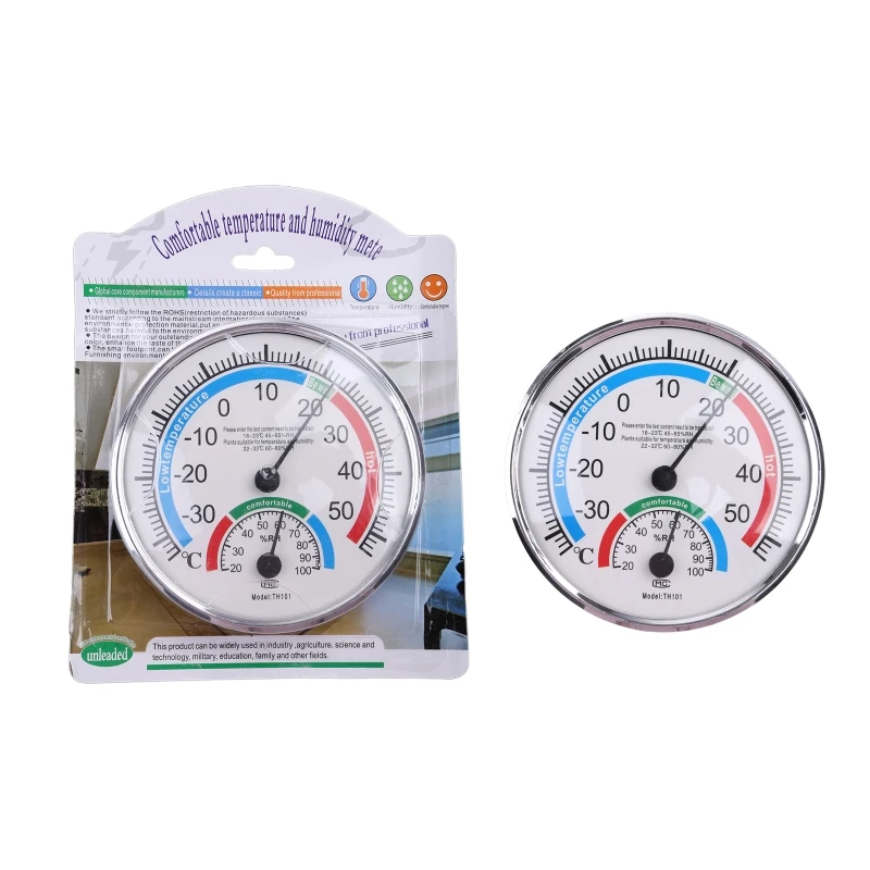 Thermometer and Hygrometer Analog Humidity Gauge Temperature Monitor Indoor  Outdoor Wang Hang & Stand NO BATTERY NEEDED - AliExpress