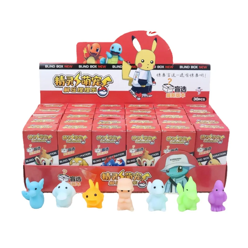 

[TAKARA TOMY] Pokemon Pikachu Cartoon Cute Mystery Blind Box Pet Magic Baby Super Soft Rubber Doll Toys A22102703