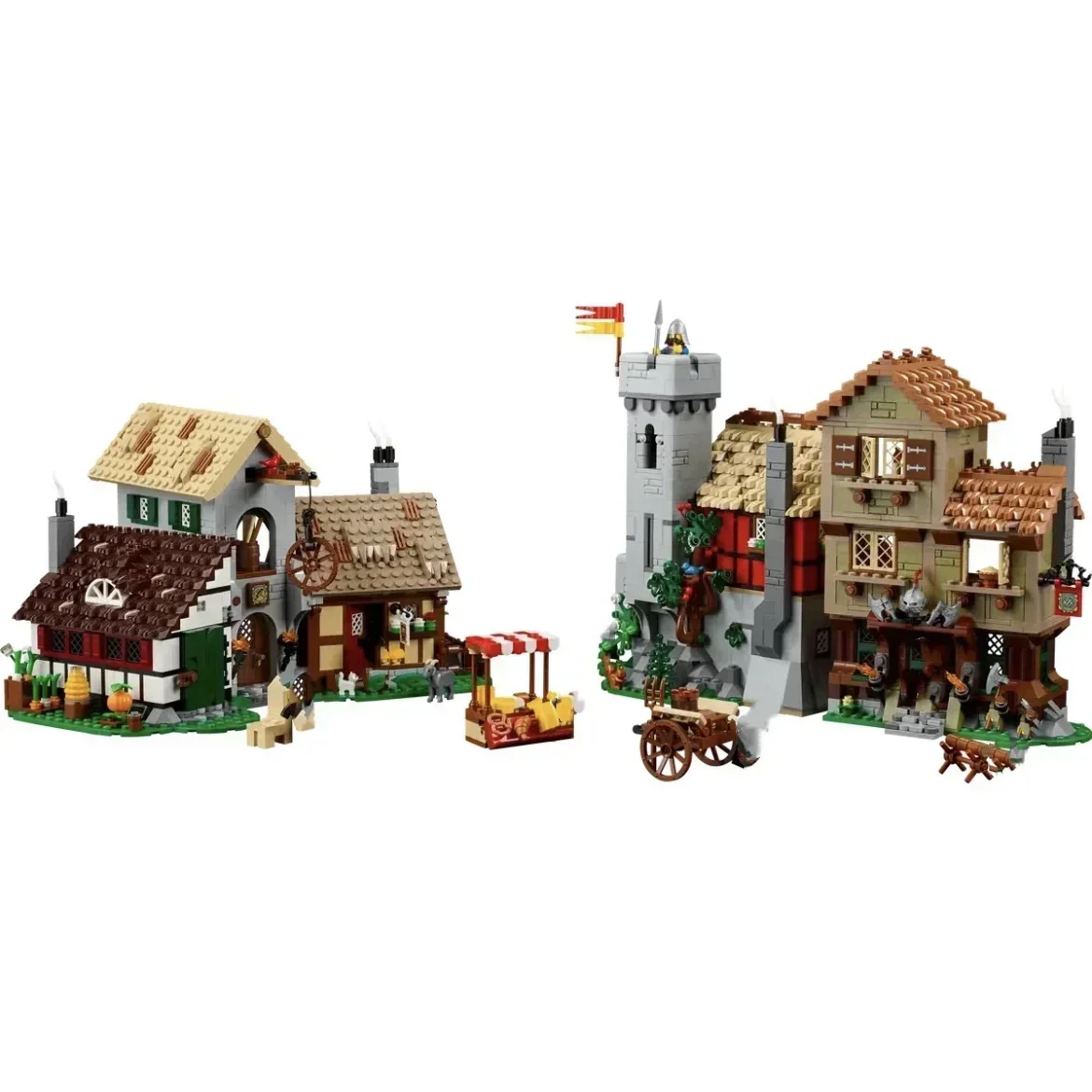NEW 3304PCS Medieval Town Square  Compatible 10332 Bricks European Architecture Creative Kids Adults Building  PuzzleToys Gifts 3