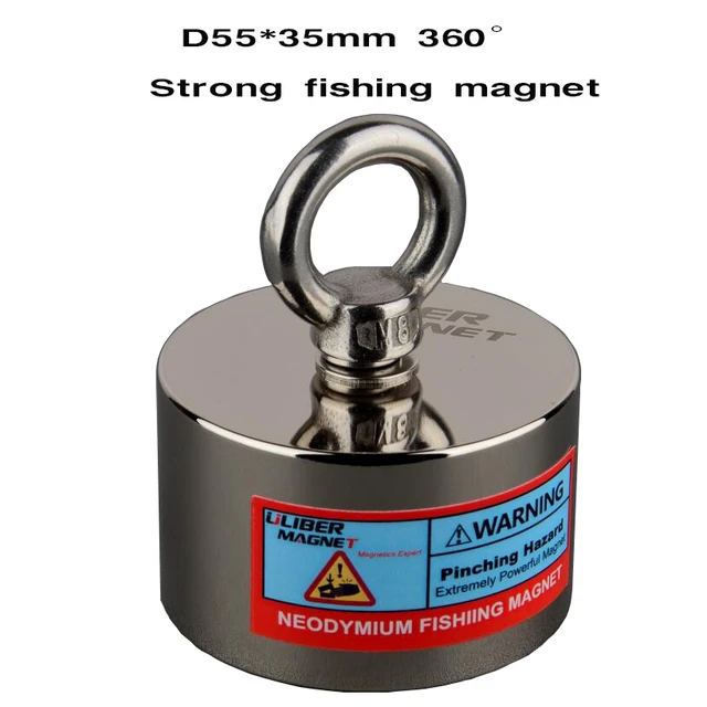 200KG Strong Magnetic Deep Pot Magnets Fishing Salvage Neodymium Magnet N52  D55x35mm for Searching Treasure Sea River Lake - AliExpress