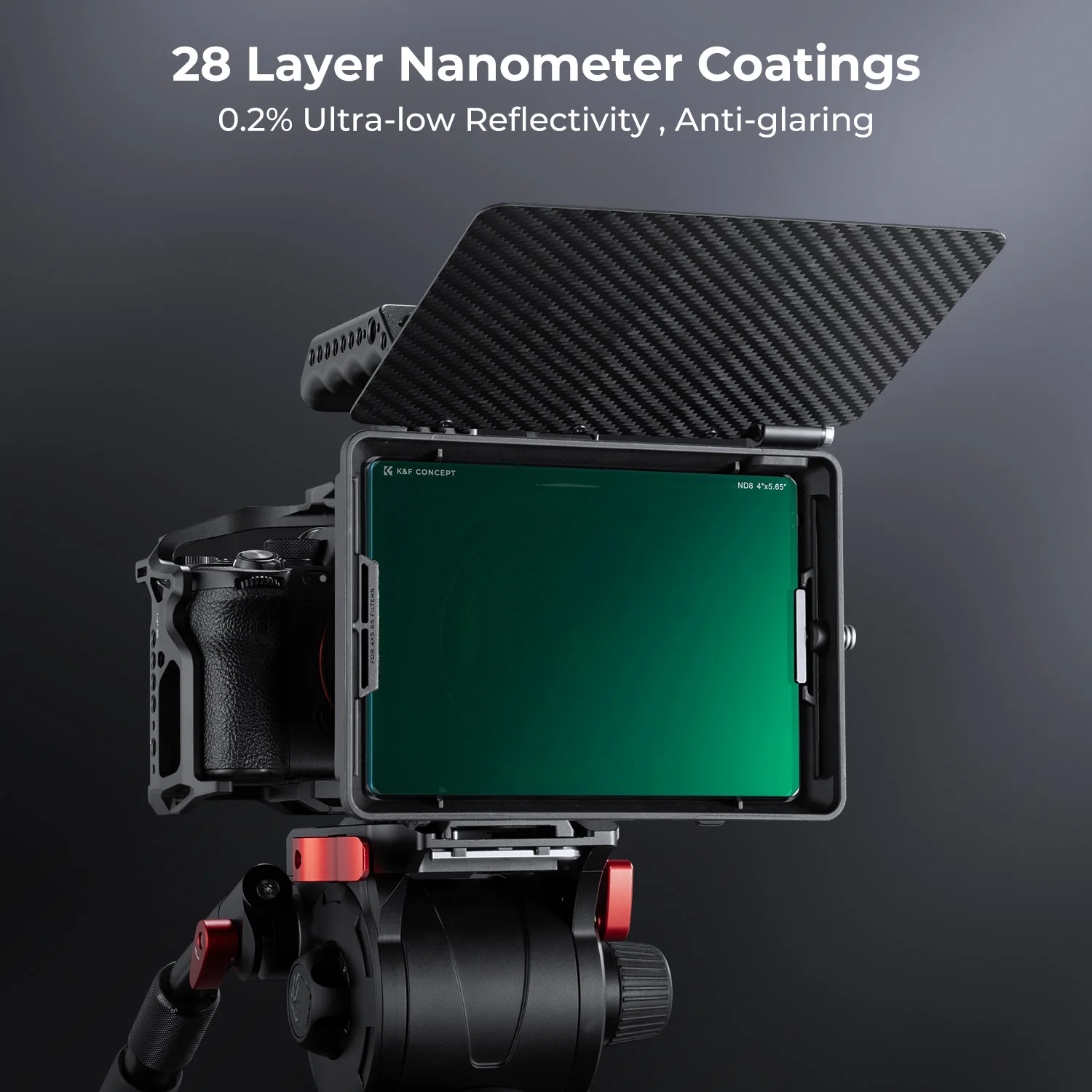 K&F Concept Square Filter 4"x5.65" Black Mist 1/4 1/8 Blue Streak MCUV ND4 ND32 ND16 ND8/64 Filters For Tilta SmallRig Matte Box 4