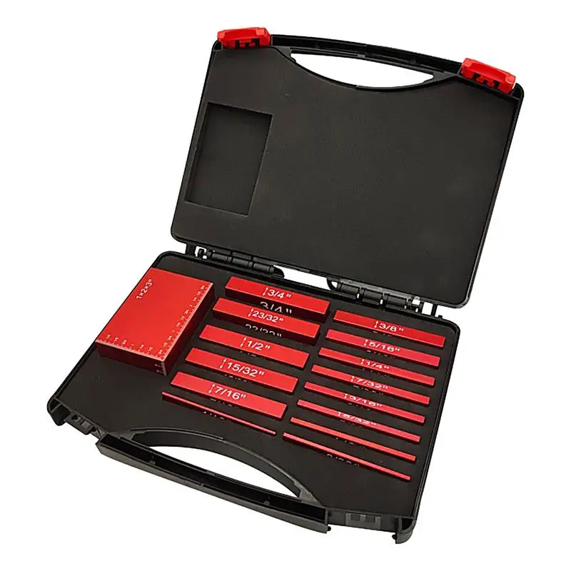 15Pc Metric Setup Blocks Height Gauge Set Precision Aluminum Setup Bars