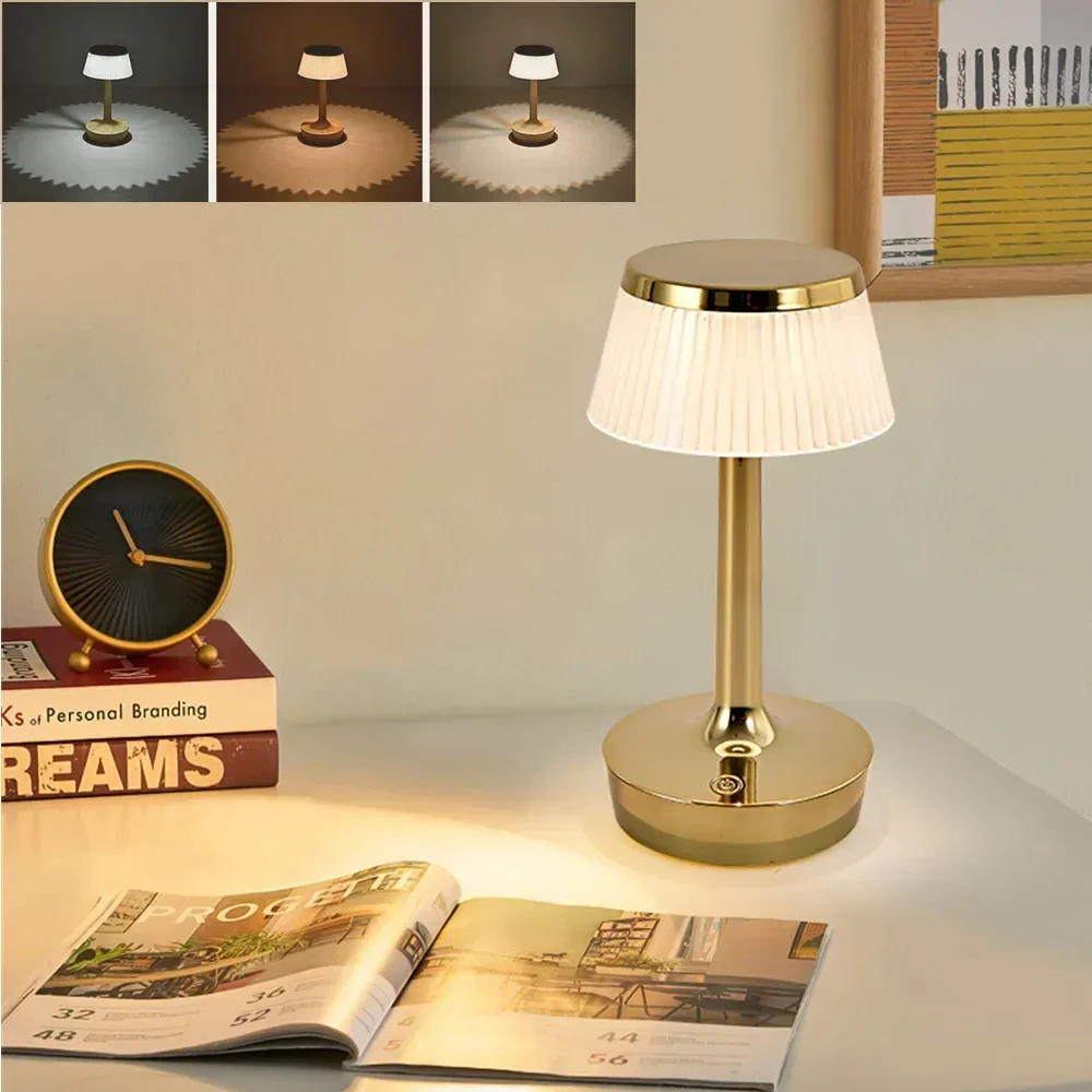 

Rechargeable Dimmable Touch Sensor Bedside Bedroom Night Light for Living Room Desks Nightstand Wireless Lighting LED Table Lamp