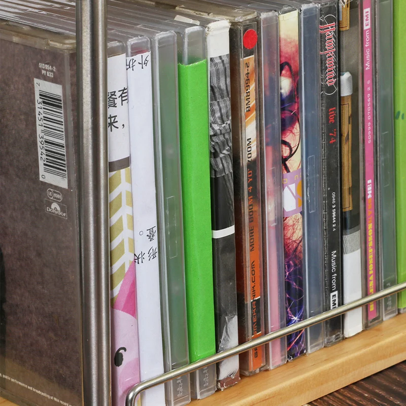 Organizzatore Di Cd Di Lusso Girevole Rack Disc Stand Display Organizer Portatile Da Pavimento Cd Rack Intarsio Porta Dvd Insert Furnitures