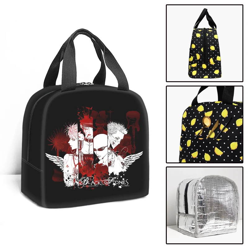 

Cartoon Novelty Cool Nana Osaki Student Work Lunchbox Thermal insulation Food Lunch Bag 3D Printed Portable Handbags Ice Bags
