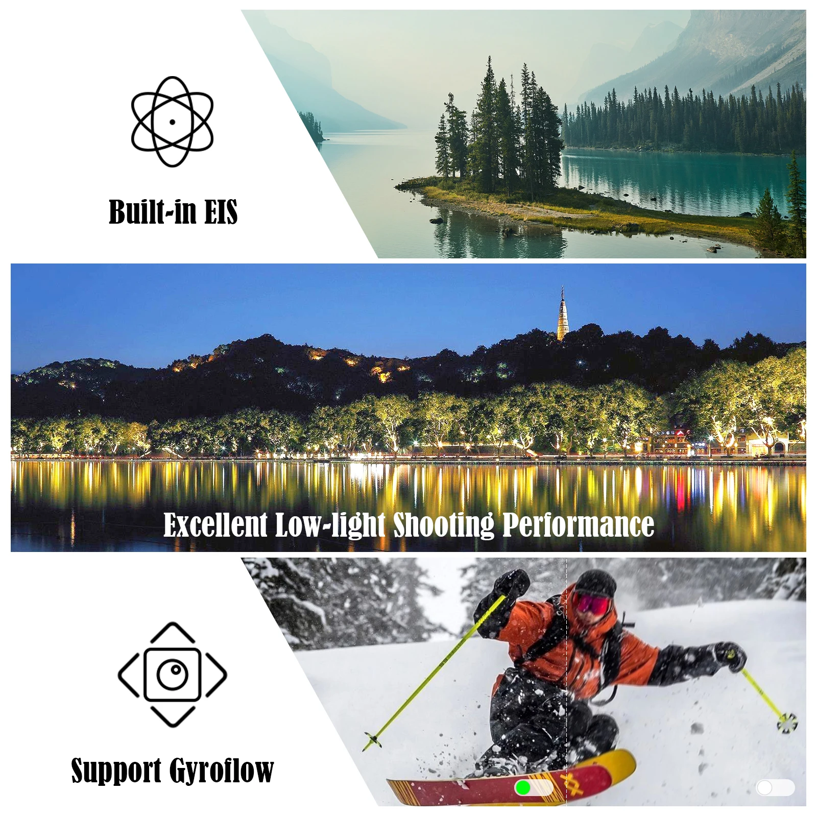 CADDX Walksnail Moonlight Kit 4k/60FPS FOV 160° HD Startlight Camera,Support Gyroflow,Built-in EIS,Dual Antennas,for FPV Drone thumbnail 3
