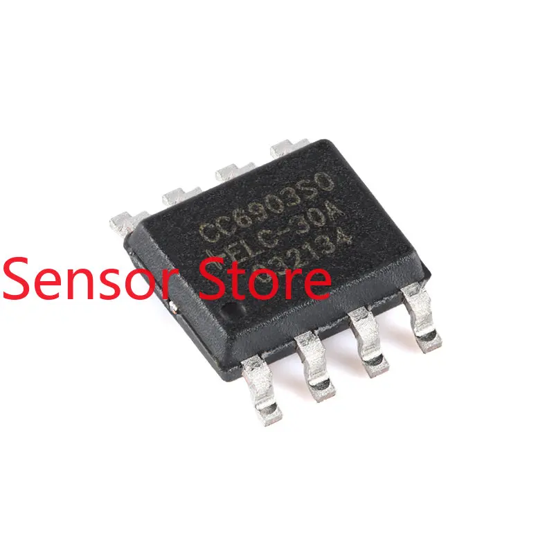 5PCS Original CC6903SO-30A SOP-8 Single Chip Hall Effect Current Sensor Isolation Voltage 100V 5pcs original cc6920so 30a sop 8 high performance hall effect current sensor isolation voltage 3 5kv