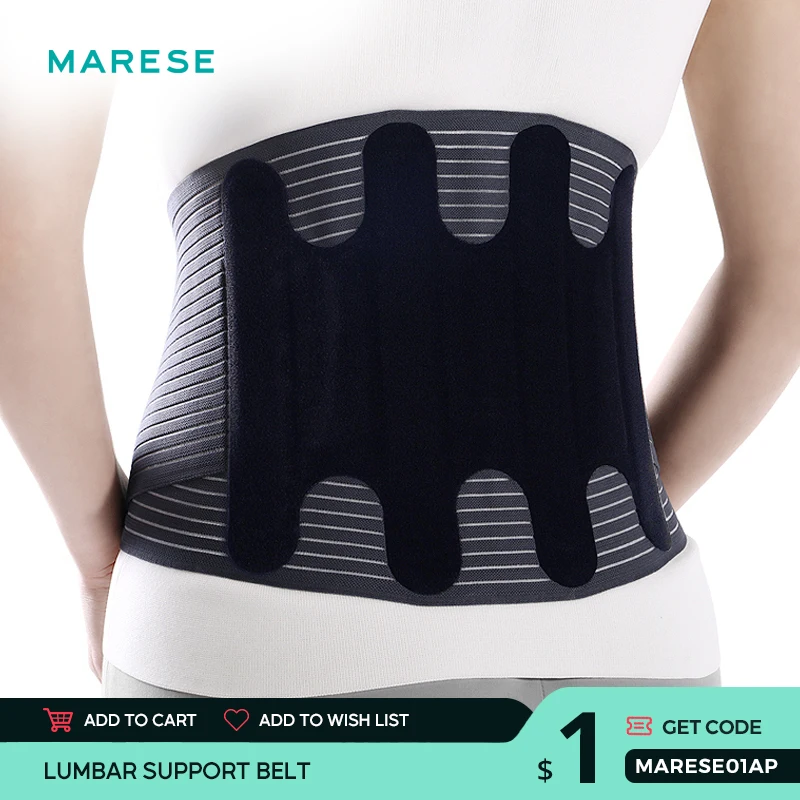 Unisex Lumbar Support Belt Brace Lumbar Disc Herniation Waist Low Back