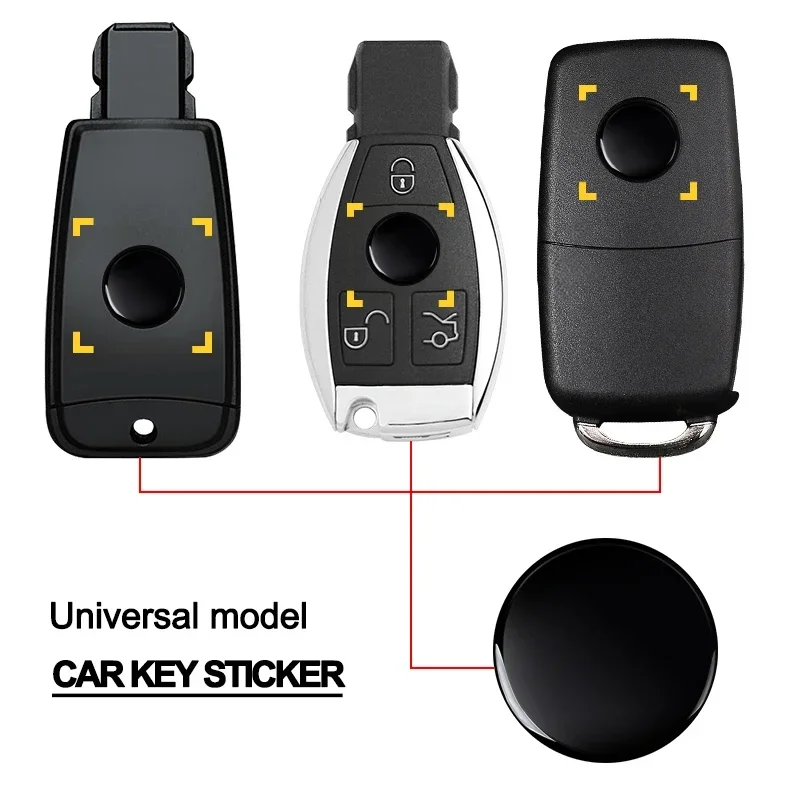 새로운 11mm 14mm 자동차 로고 스티커, 토요타, 포드, 혼다, 기아, 라다, 니스모, 피아트, 닛산, 시트, 스코다, 체리 차량용 리모컨 키용