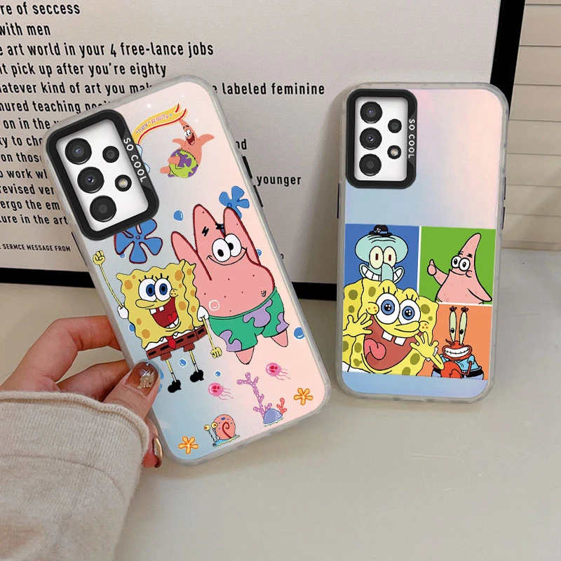 Per Samsung Galaxy A13 4G A 13 5G Cover Cartoon Spongebobs?Patricks Star Fundas Per Samsung A 13 Coque Laser Matte Tpu Case