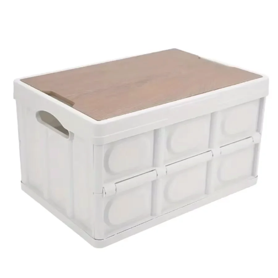 1 Outdoor Camping Storage Box With Handle 15L Foldable Storage Box Portable Camping And Picnic Storage Box Car Luggage 5
