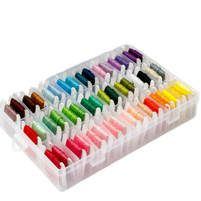 50 Pcs Embroidery Floss Kit Thread Cross Stitch Cotton Sewing DIY  Multicolor