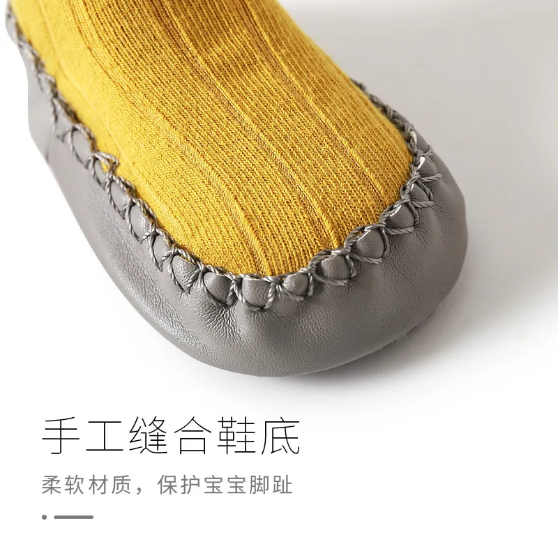 Non-Slip Socks Shoes Infant Anti-Skid First Walkers Toddler Soft Sole Slippers Footwear for Pre-Walking and Early Walking Stages