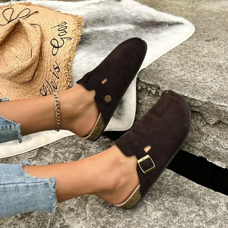 Cork Footbed Clogs for Women Men Fashion Leather Mules Comfort Potato Shoes with Arch Support Indoor Outdoor Flat Slides 3