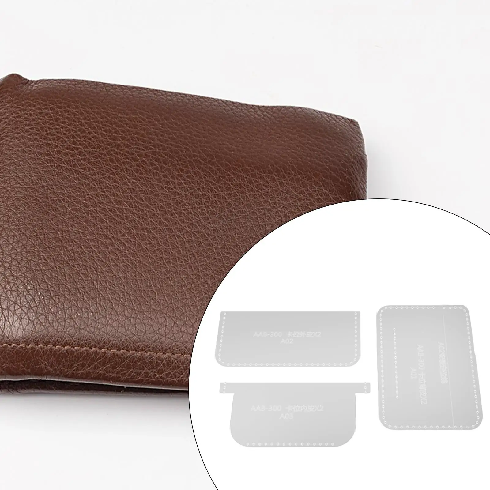 Leather Pattern Template Card Holder Leather Templates for Crafting Knitting