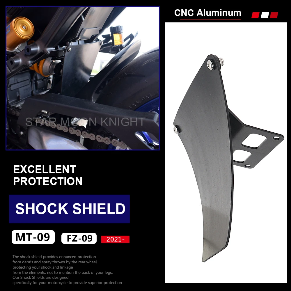 

Motorcycle Accessories Absorber Shock Shield Protect Plank Mudguard Rear Hugger Fender For Yamaha MT-09 MT09 MT 09 SP 2021 2022-