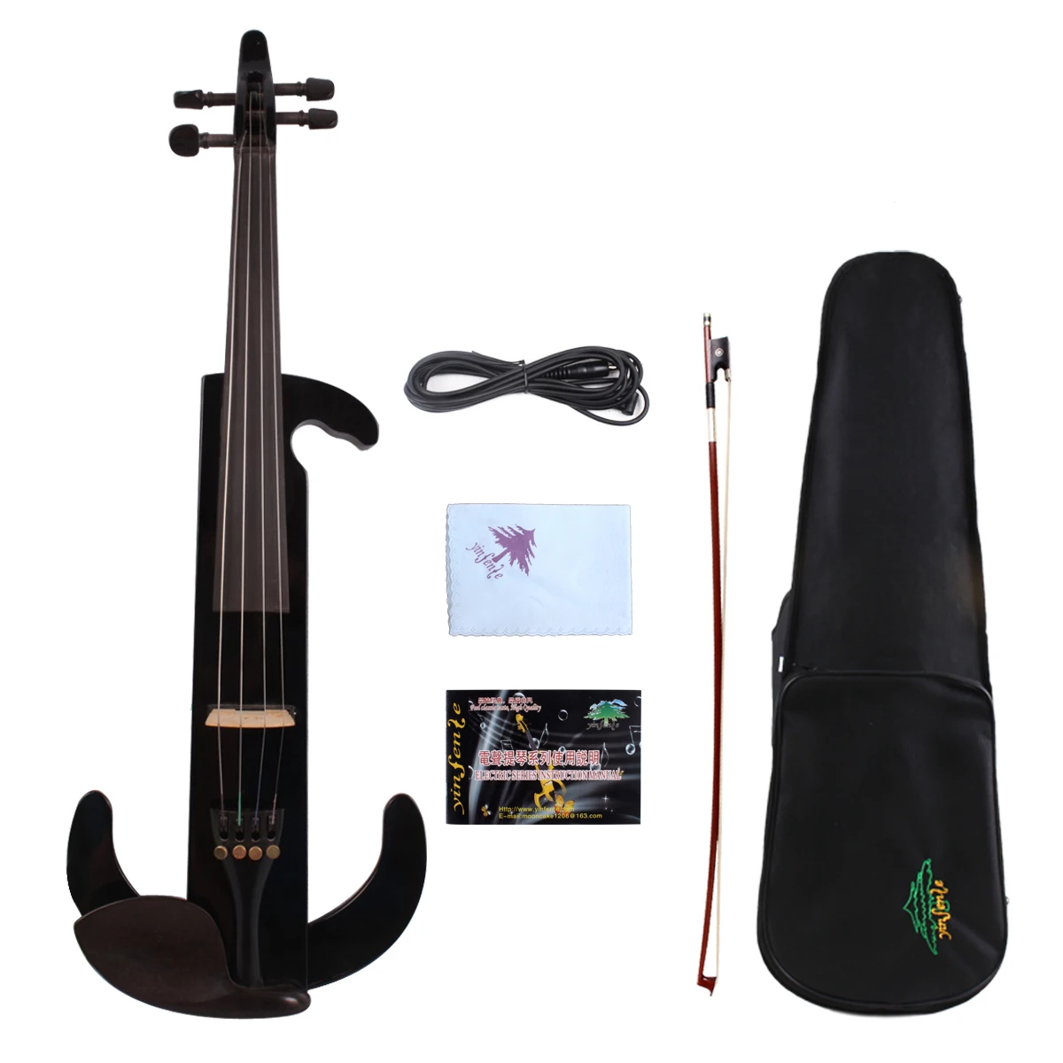 New 4 string 16'' Electric Viola Silent Solid Wood Body Powerful Sound Case viola Bow | Спорт и развлечения