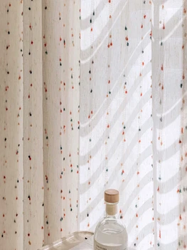Rainbow Embroidered Sheer Curtain 1