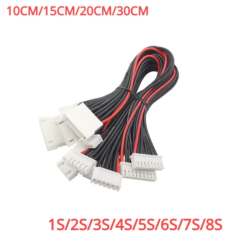 

JST-XH 2S 3S 4S 5S 6S 7S 8S LiPo Battery Balance Charger Plug Line Extension Cord Wire Balancer Connector Cable 10/20/30CM 22AWG