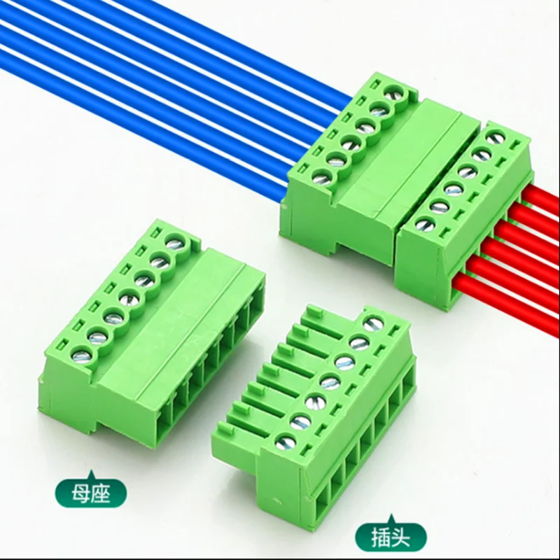 tipo de Encaixe 2edg tipo Edgrk Verde do Bloco Terminal para a Linha do Conector 20 Conjuntos de Solda de Extremidade Aérea tipo 15edgrk3.81 mm