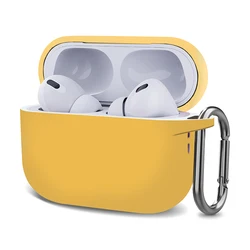 Premium Silicone Protective Case for Apple AirPods Pro 2 - Earphone Accessories Cover (YELLOW)