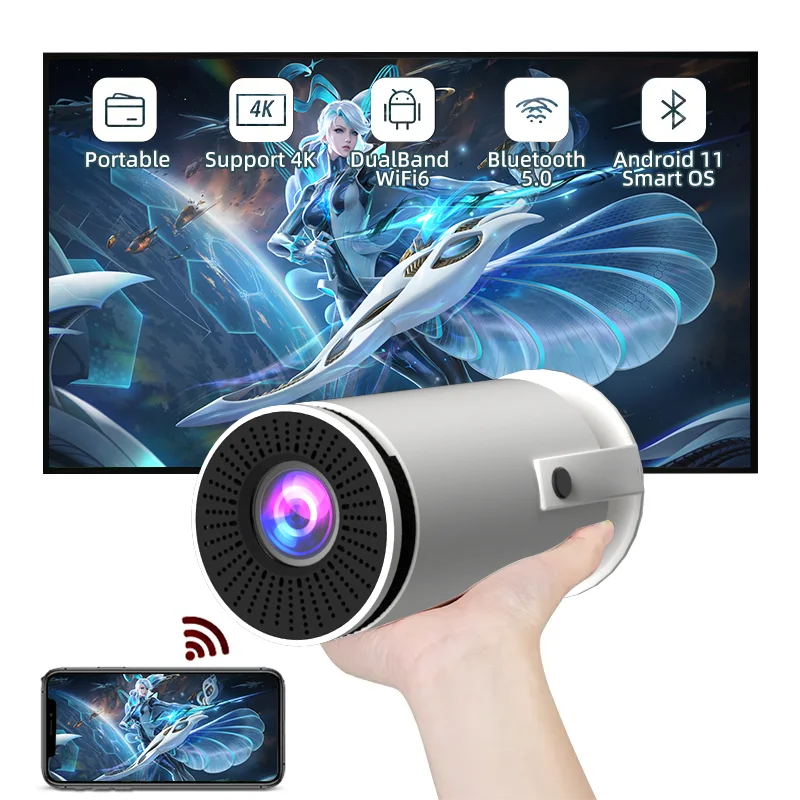 S20A 울트라 HD 스마트 프로젝터 시스템, 5G 홈 프로젝션, 4K 안드로이드 11, 듀얼 와이파이 6 200, ANSI BT5.0, 1080P, 1280x720P