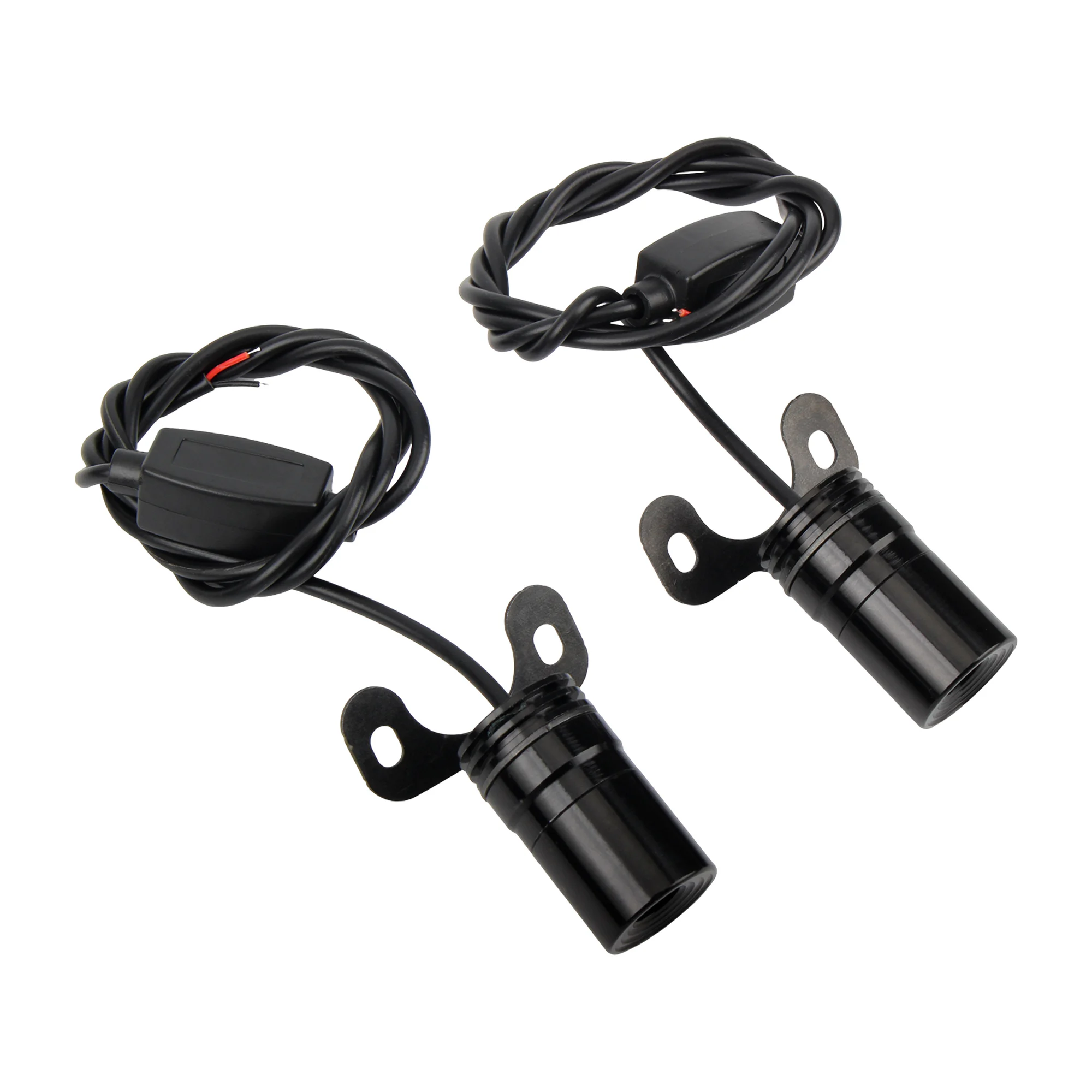 Motorcycle LED Lights 2Pcs Angel Wings Projection Light Kit Underbody Waterproof for Yamaha Honda Suzuki Kawasaki BMW ADV ATV