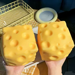 Giant Cheese Squishy - Super Large Slow Rebound Stress Relief Toy (7x7cm  2PCS)
