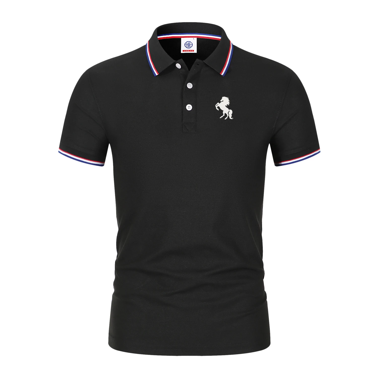

2024 Summer Embroidery Men's Casual POLO Luxury Wear High Quality Brand 100% Cotton Men's Lapel Short Sleeve Polo Shirt