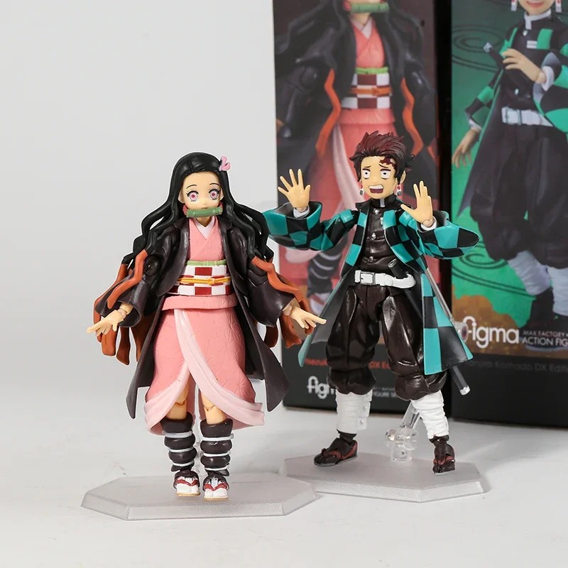 Demon Slayer Kamado Nezuko Figma 508-Dx Tanjiro 498-Dx Zenitsu Agatsuma 522-Dx Action Figure In Pvc Giocattolo Da Collezione