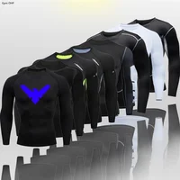 T Shirt Men Rashguard Jiu Jitsu Bjj Gym Fitness Running Training Shirts Boxing Jersey Compression Nightwing Print Tops For Male 1
