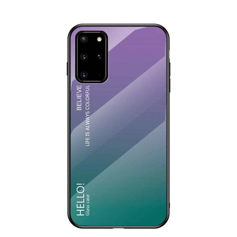 Colorful Gradient Tempered Glass Case Cover