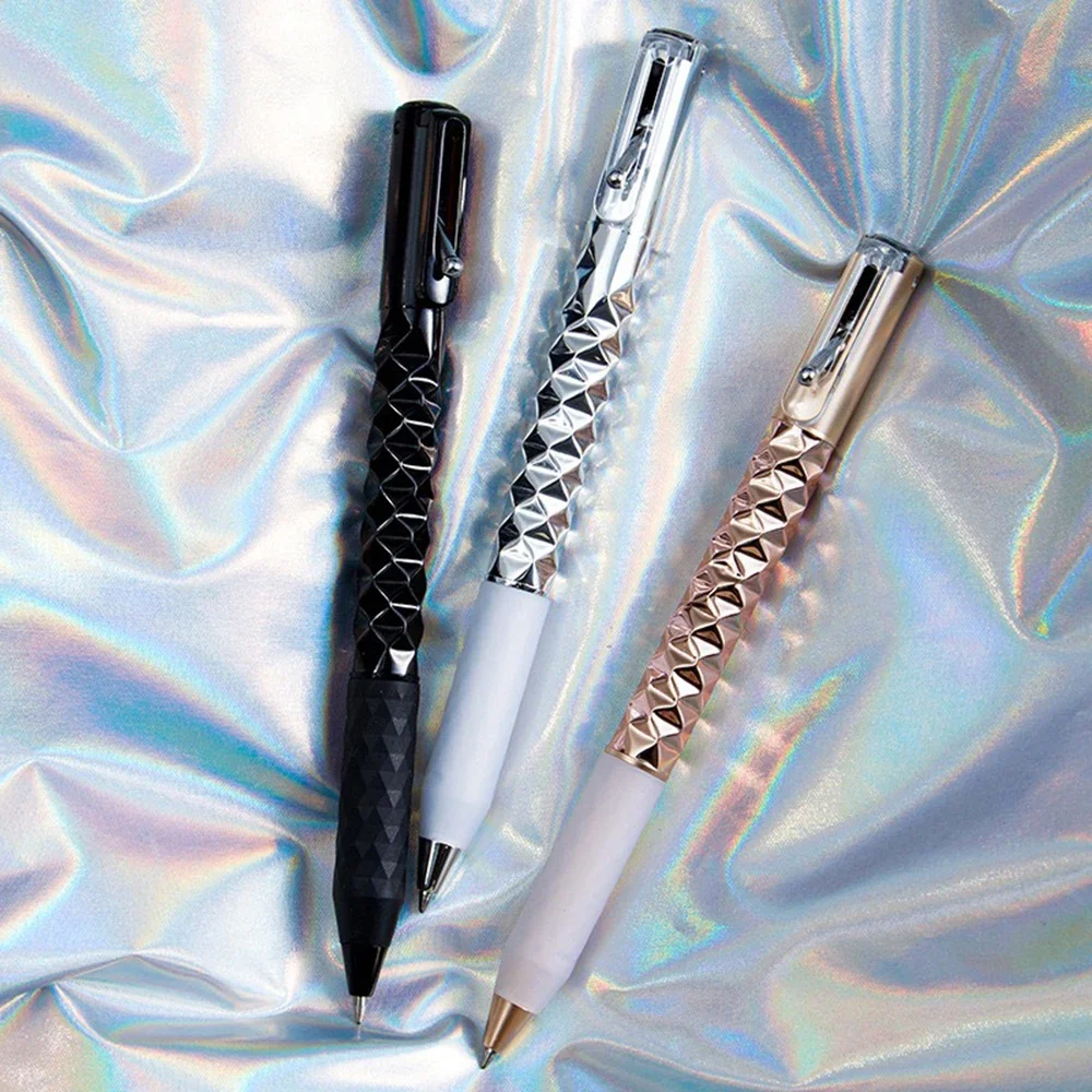 Creative Geometric Deformation Gel Pen Student Writing Ballpoint Pens 0.5mm Black Ink Stationery