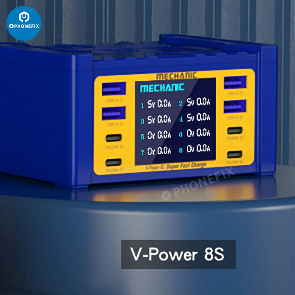 QC3.0 PD USB  Ʈ ִ ʰ  MECHANIC V-Power 8PRO 8 Ʈ 100W 155W  USB ũž  ̼ ޴ ȭ Ipad Ʈ ġ  ̽