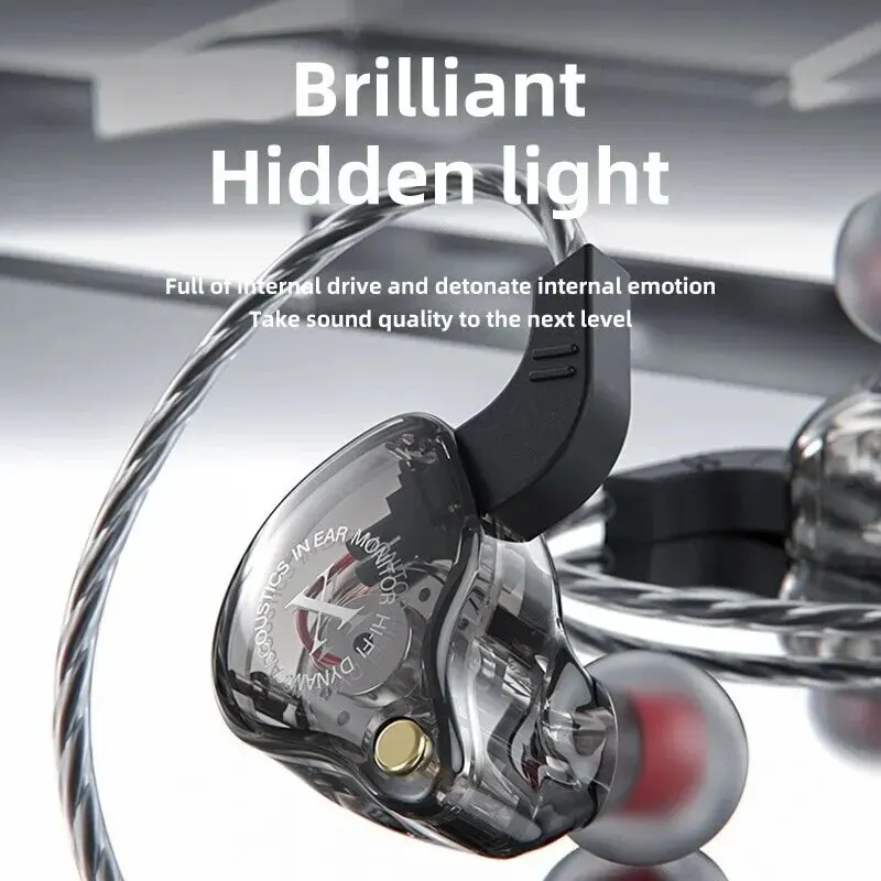 Original X2 Dynamic Wired Earphones HIFI Heavy Bass Earbuds In Ear Gaming Headphones Monitor Sport Noise Cancelling Headset Mic 4