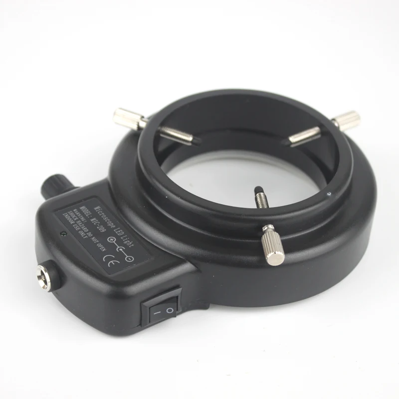 Microscope Lamp Adjustable 6500K 144 LED Ring Light illuminator Lamp For Industry Stereo Microscope Lens Camera Magnifier 110V-240V Adapte