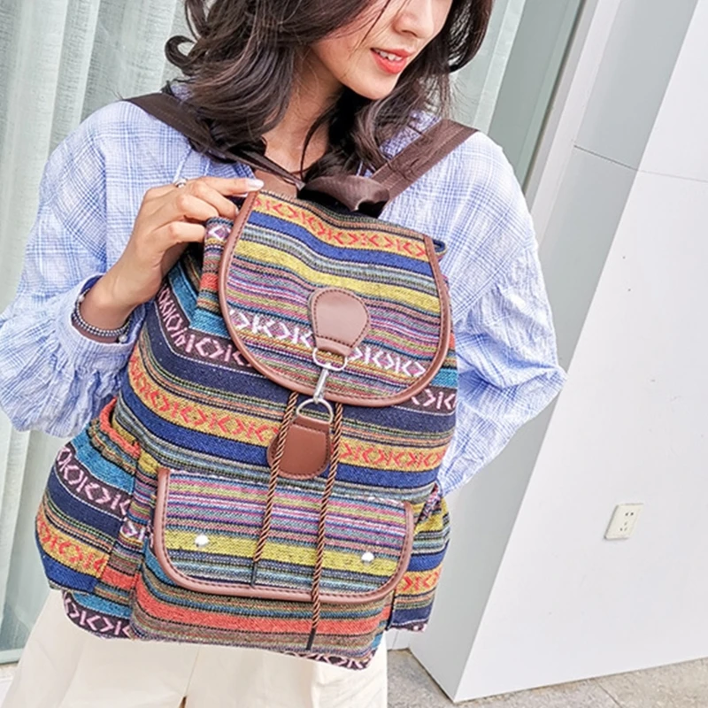 2024 Fashion Oxford Schoolbag Large Capacity Bookbags Backpack for Teen Girls Student Casual Versatile Daypack Vintage Bags 3