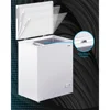 Large Chest Freezer,  7 Level Adjustable Temperature, Deep Freezer with Removable Storage Basket with Top Open Door,White 3