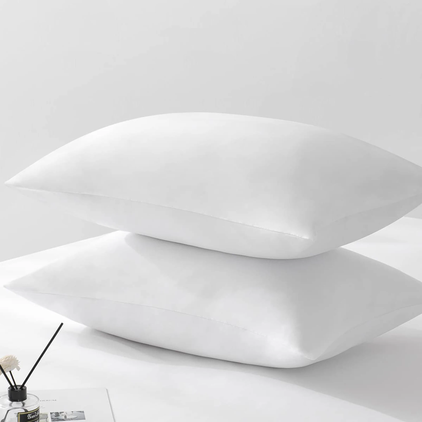 

2pcs/set 51*66cm/51*101cm Rectangle Polyester Fabric Pillow Cases For Home/Hotel Pillowcases Solid Color Pillow Covers