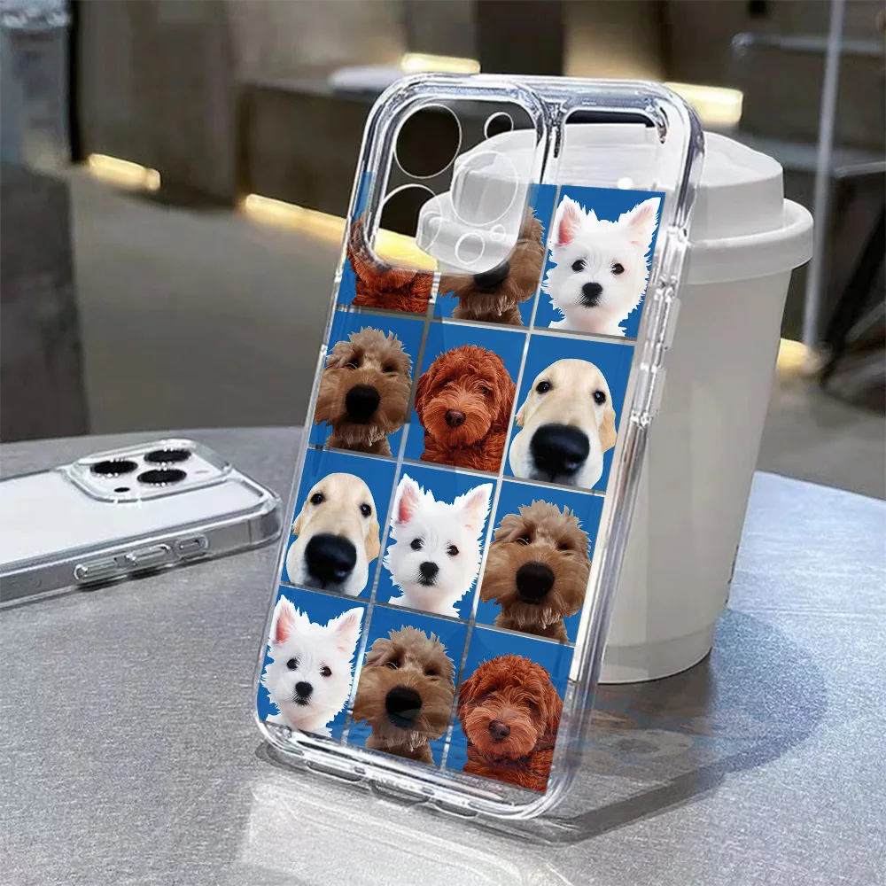 Korean Cute Cake Puppy Design Phone Case - Adorable INS Style Back Cover