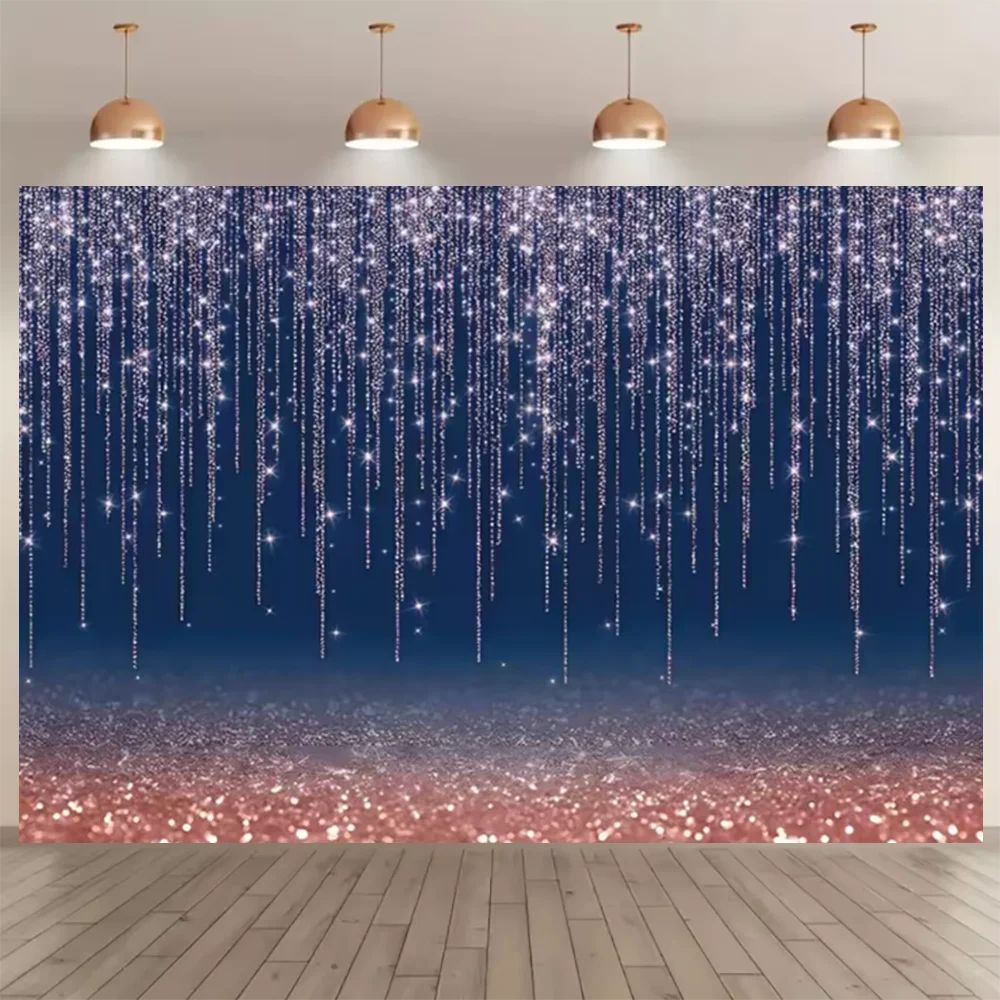 Verträumte Glitzer, hellglänzend, Fotografie-Hintergrund, Geburtstag, Hochzeit, Party, Dekoration, Zubehör, glänzender goldener Hintergrund, Banner-Requisiten – Detail 1